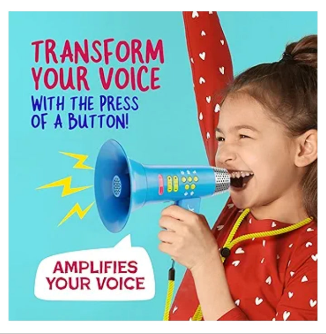 Mini Explorer Voice Changer for Kids - Voice Changing Device for Boys & Girls 3 and up - Cool Outdoor Toys Gift Ideas for Kid, Toddler