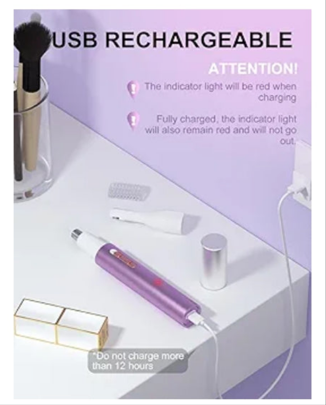 Nose Hair Trimmer for Women Men,2024 Rechargeable 2 in 1 Eyebrow & Facial Hair Trimmer, Professional Painless Ear Hair Trimmer with Powerful Motor and Dual-Edge Blades Easy Cleansing