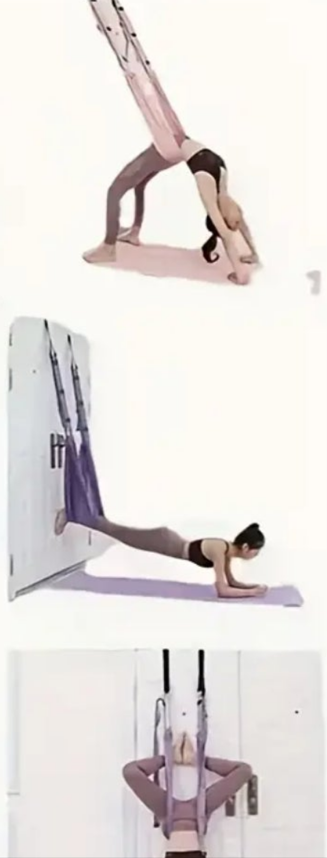 Yoga rope not elastic hanging door yoga stretch belt, opens your shoulders and back home workout for your door Polyester