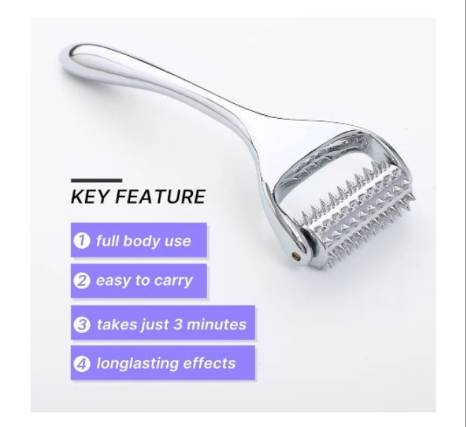 Acupuncture Massage Roller for Neck/Head/Hand Pain Relief and Muscle Relaxation