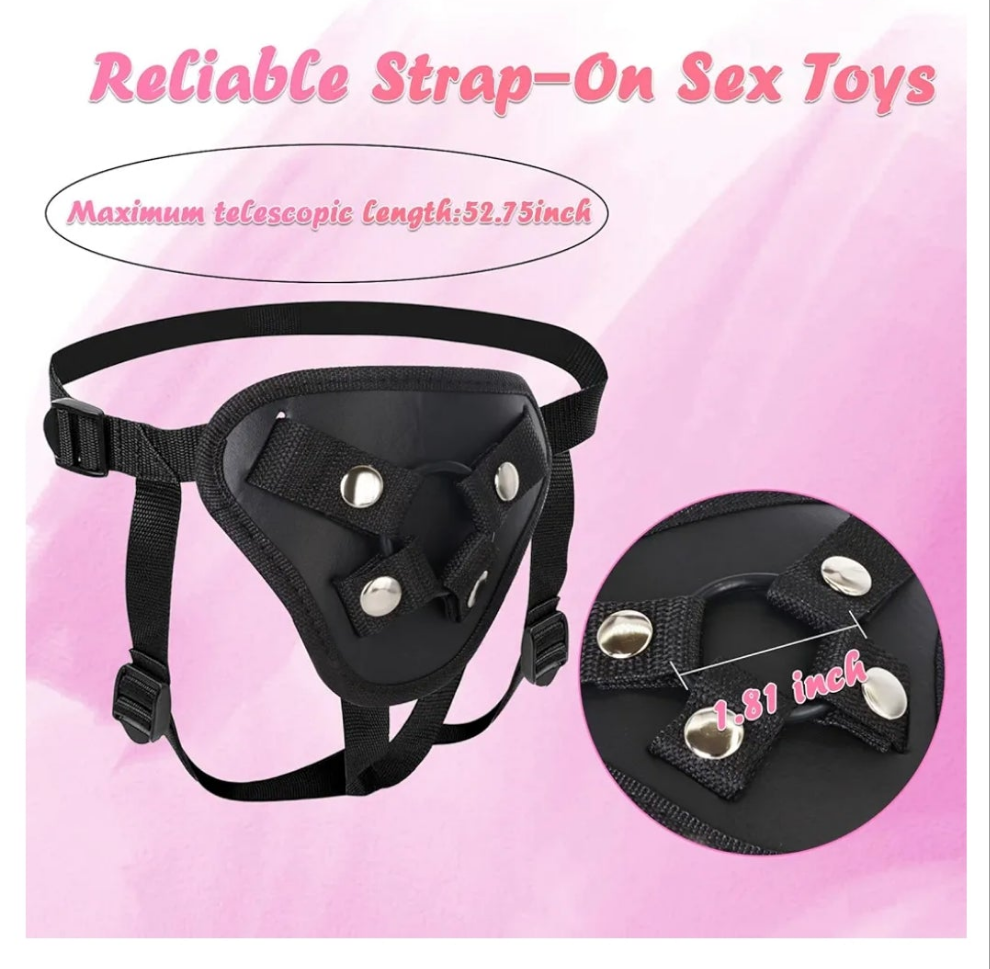 Sex Toys Strap on Dildo Wearable Sex Toys for Lesbian and Couple, Anal G spot Stimulator Adult Sex Toy, Adjustable Size Sex Toy for Women