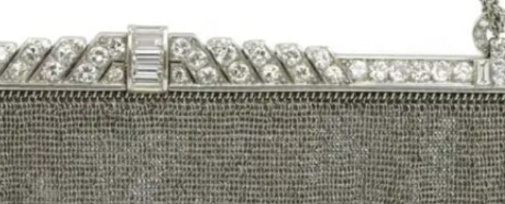 Platinum and Diamond Evening Purse 334 grams of platinum