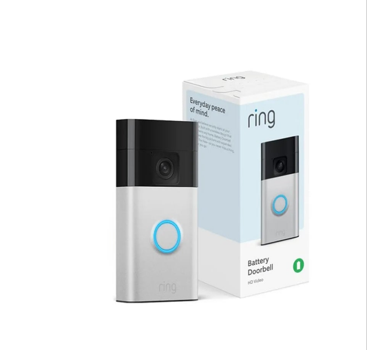 Ring Battery Doorbell | Home or business security with Head-to-Toe Video, Live View with Two-Way Talk, and Motion Detection & Alerts (newest model),