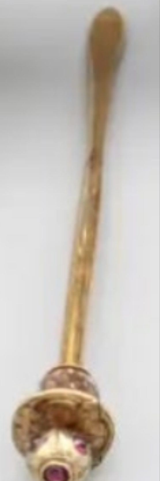 18k Gold Ruby Stone Antique French Ruby 18 Karat Gold Perfume Bottle 18th century