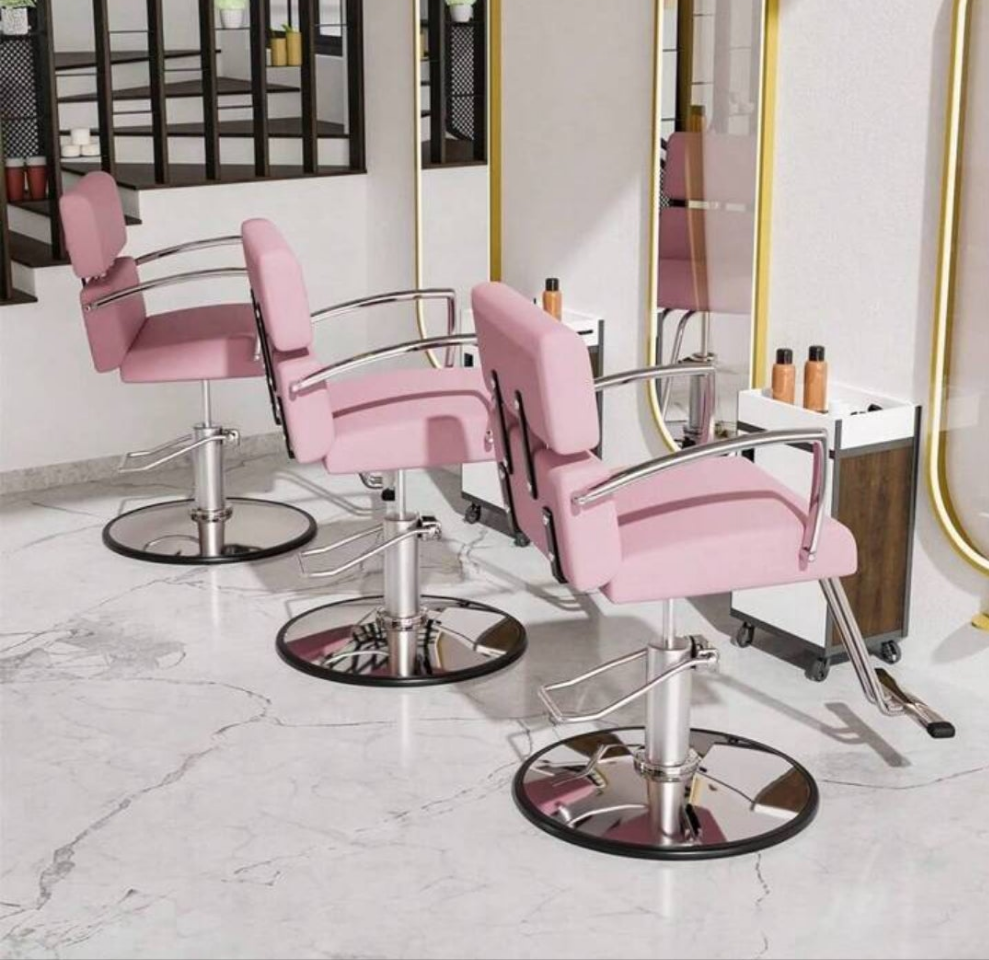 Salon Chair Heavy Duty for Stylist, Barber Chair White 360 Degree Swivel, Hydraulic Pump for Hair Cutting, Beauty Spa Styling Hairdressing Tattoo Equipment