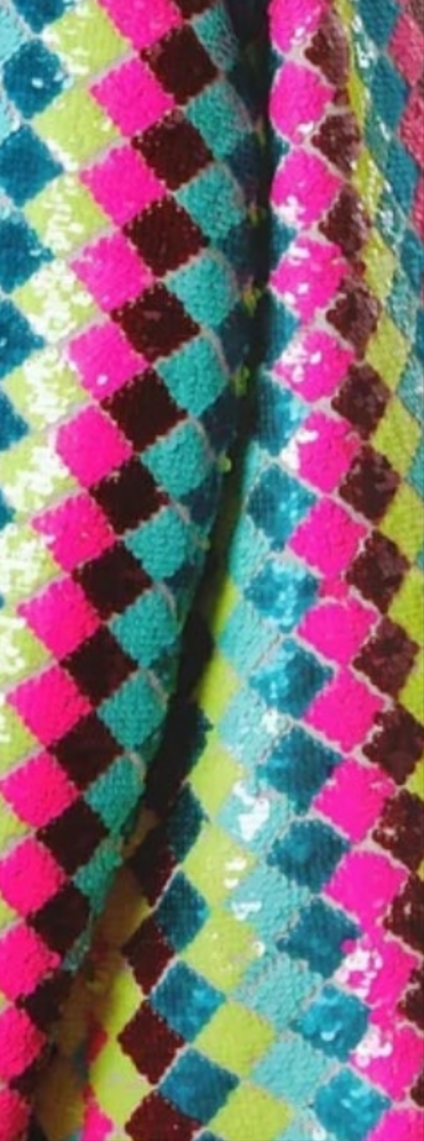 COCOMONEY Rainbow Sequin Patchwork Blazer Two Piece Pant Set-Multicolor