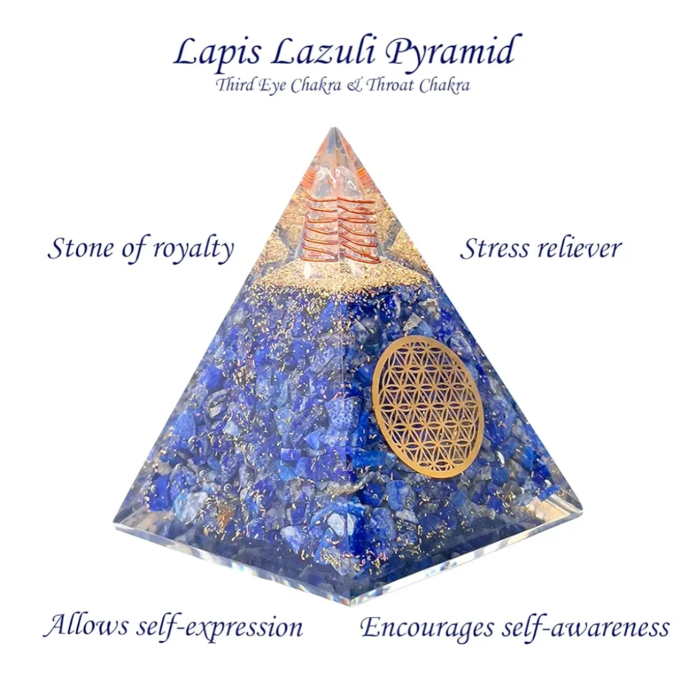 Orgone Pyramid of Success, Rose Quartz Pink Orgonite Pyramid is Healing Crystals for Peace, Calm & Love and Orgonite Pyramid helps in Healing Material 1 piece