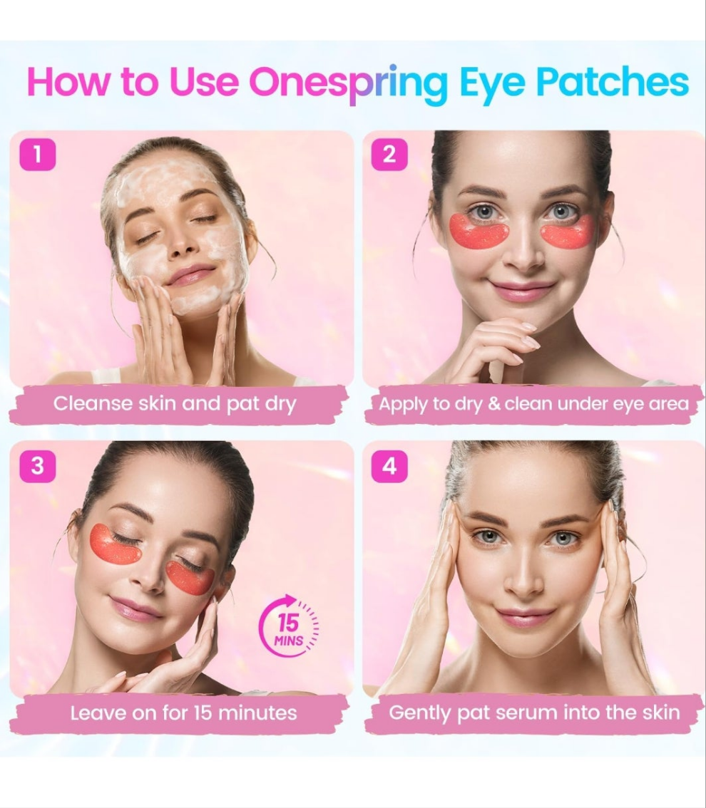 Under Eye Patches (24 Pairs) - Eye Gel Pads for Wrinkles, Puffy Eyes, Dark Circles, Eye Bags, Natural Collagen Eye Gels Pads, Under Eye Mask Patches for Refreshing, Revitalizing