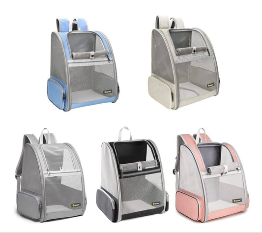 Pet Backpack Carrier for Small Cats Dogs | Ventilated Design, Safety Straps, Buckle Support, Collapsible | Designed for Travel, Hiking & Outdoor Use