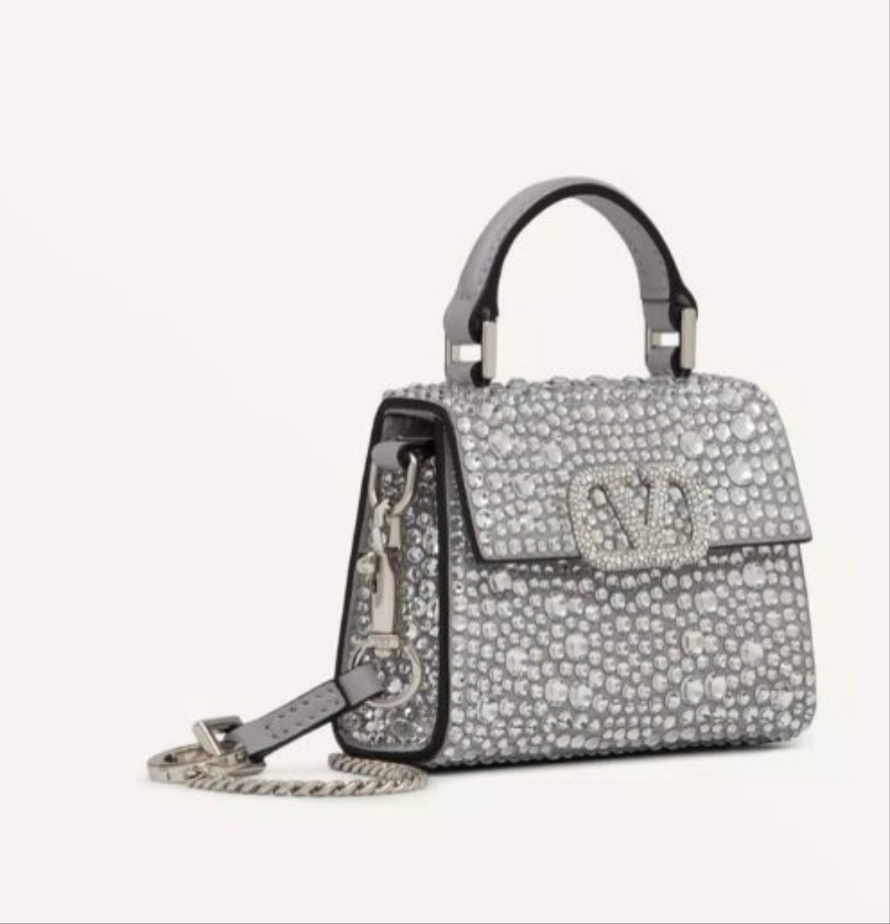 Devotion Metallic Leather Top Handle Bag