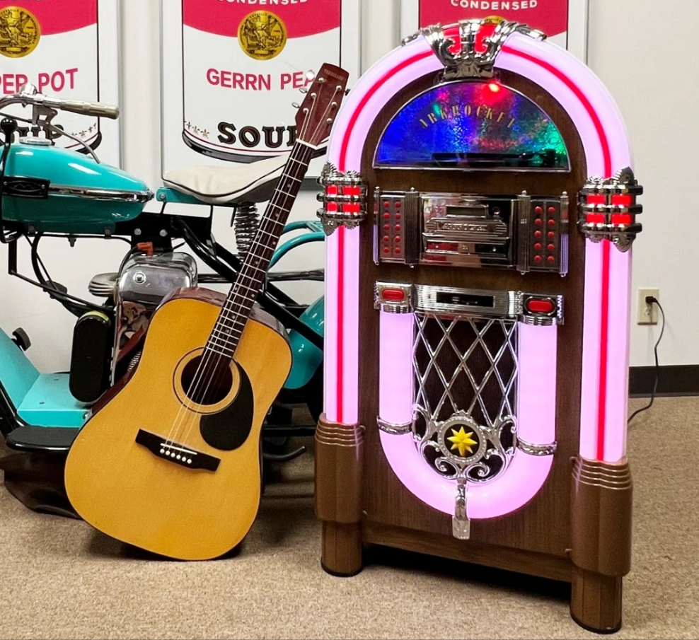 Jukebox Vinyl Record Player Bluetooth Retro Turntable