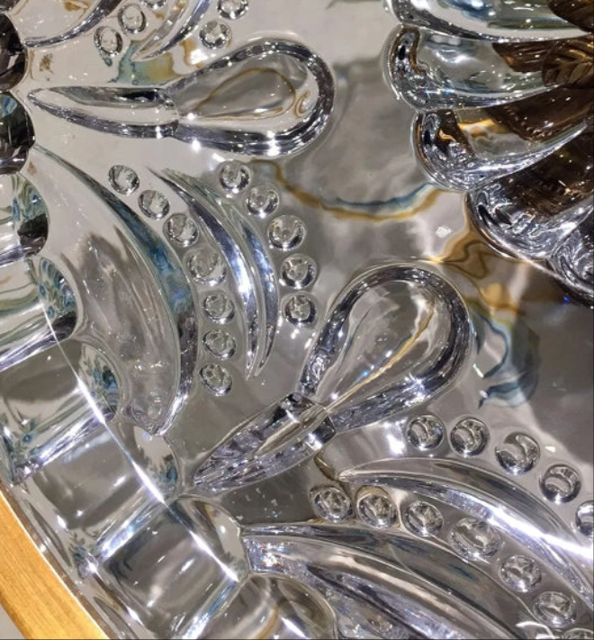 High-end Glass Fruit Bowl, Luxury Dried Fruit Plate with High Pedestal, Snacks Nuts Tray