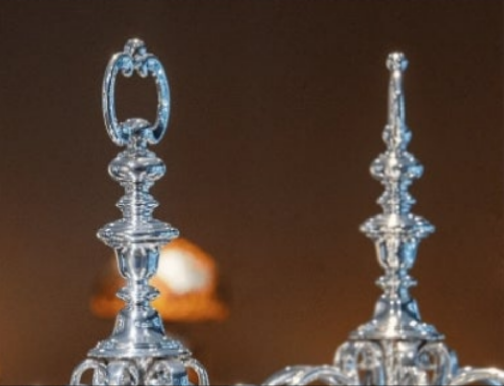 2pcs- Pair of Silver Candelabra by Thomas Bradbury elegant and fun a stunning masterpiece of candle holders from the 1930s