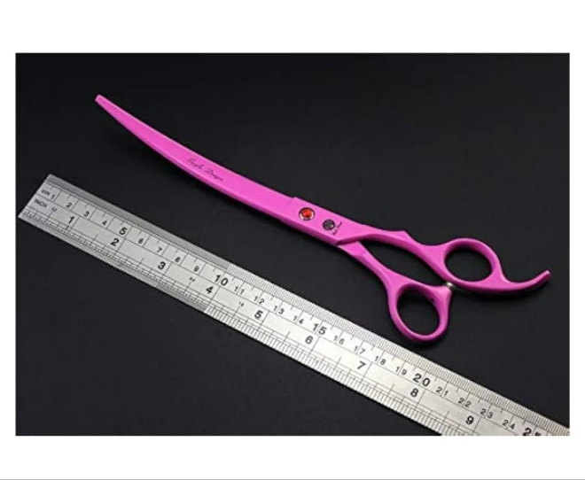 Professional 7.0 inch 4PCS Pet Grooming Scissors Kit Japan Premium Steel Straight & Curved & Thinning Blade Dog Hair Cutting Shears Set with Case