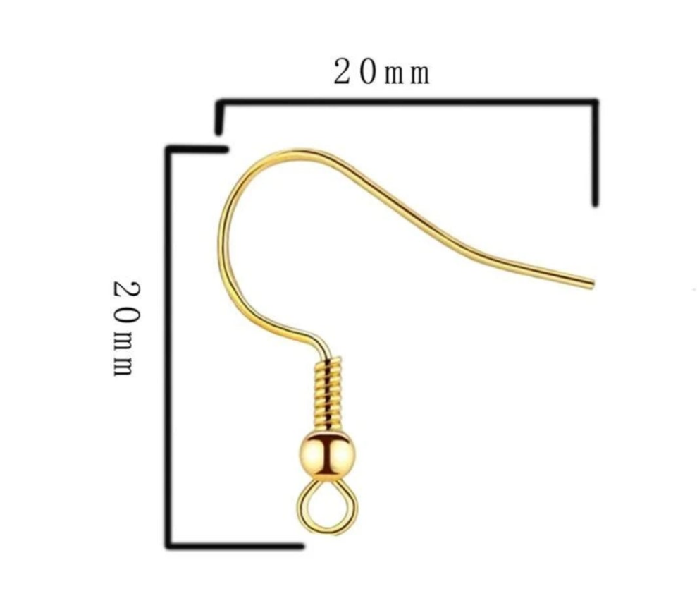 100pcs/set Casual Stainless Steel Ear Hook For Women For DIY Jewelry Making