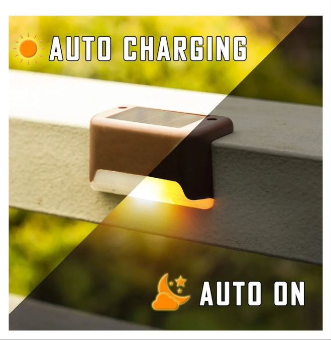 Color Changing Solar Deck Lights, 16 Pack Waterproof LED Lights for Decks, Stairs, Fences, Yards and Patios