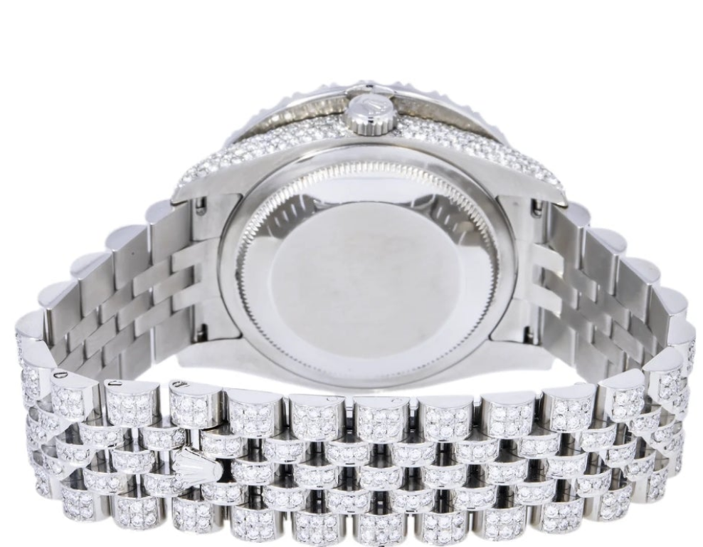 ROLEX DATEJUST 116200 36MM SKY BLUE DIAMOND DIAL WITH STAINLESS STEEL JUBILEE DIAMOND BRACELET Men's