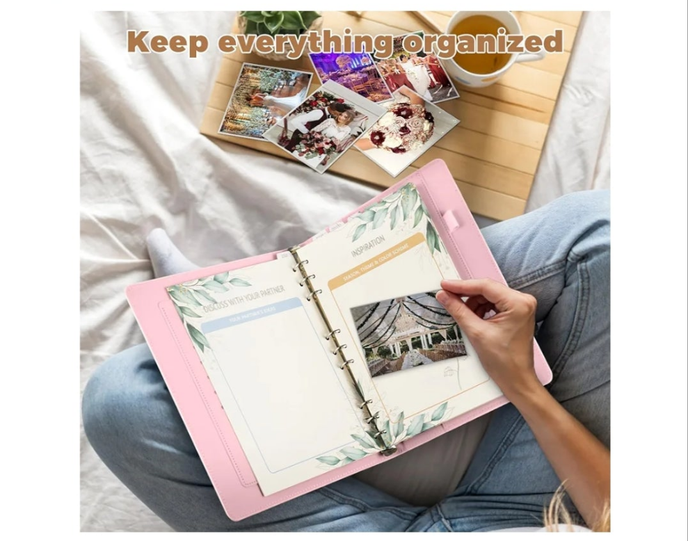 Wedding Planner Book and Organizer for Bride, Wedding Planning Book and Organizer Binder, Engagement Gift for Bride