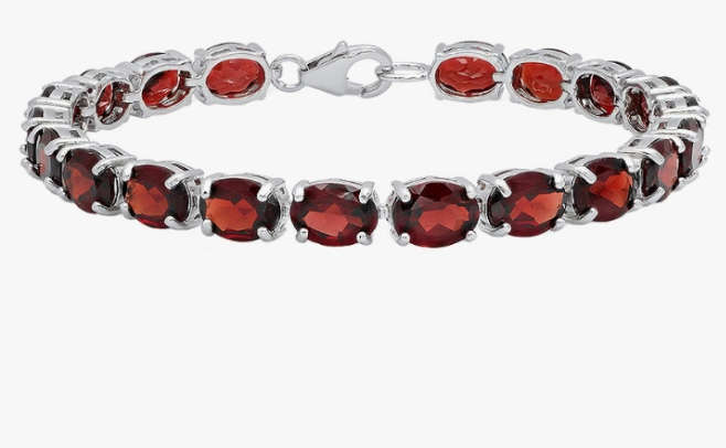 8X6 mm Each Oval Gemstone Ladies Tennis Bracelet,925 Sterling Silver