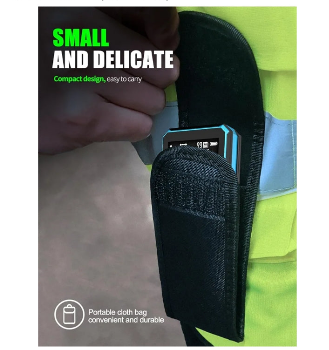 Laser Measure with Large Backlit Screen, Digital Laser Measurement Tool with Electronic Angle Measures Distance, Area and Volume(Green Beam)