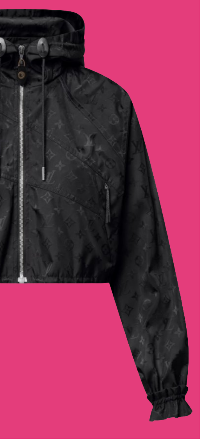 Louis Vuitton Cropped Monogram Windbreaker