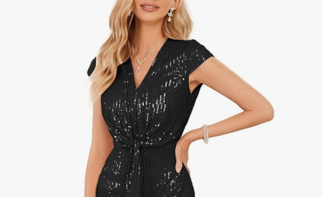 COCOMONEY SEQUIN DRESS ELEGANT AND BEAUTIFUL