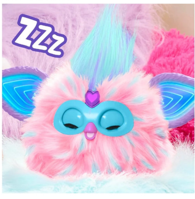 Furby Cotton Candy, 15 Fashion Accessories, Interactive Plush Toys for 6 and up Girls & Boys & Up, Voice Activated Animatronic, Pink & Blue