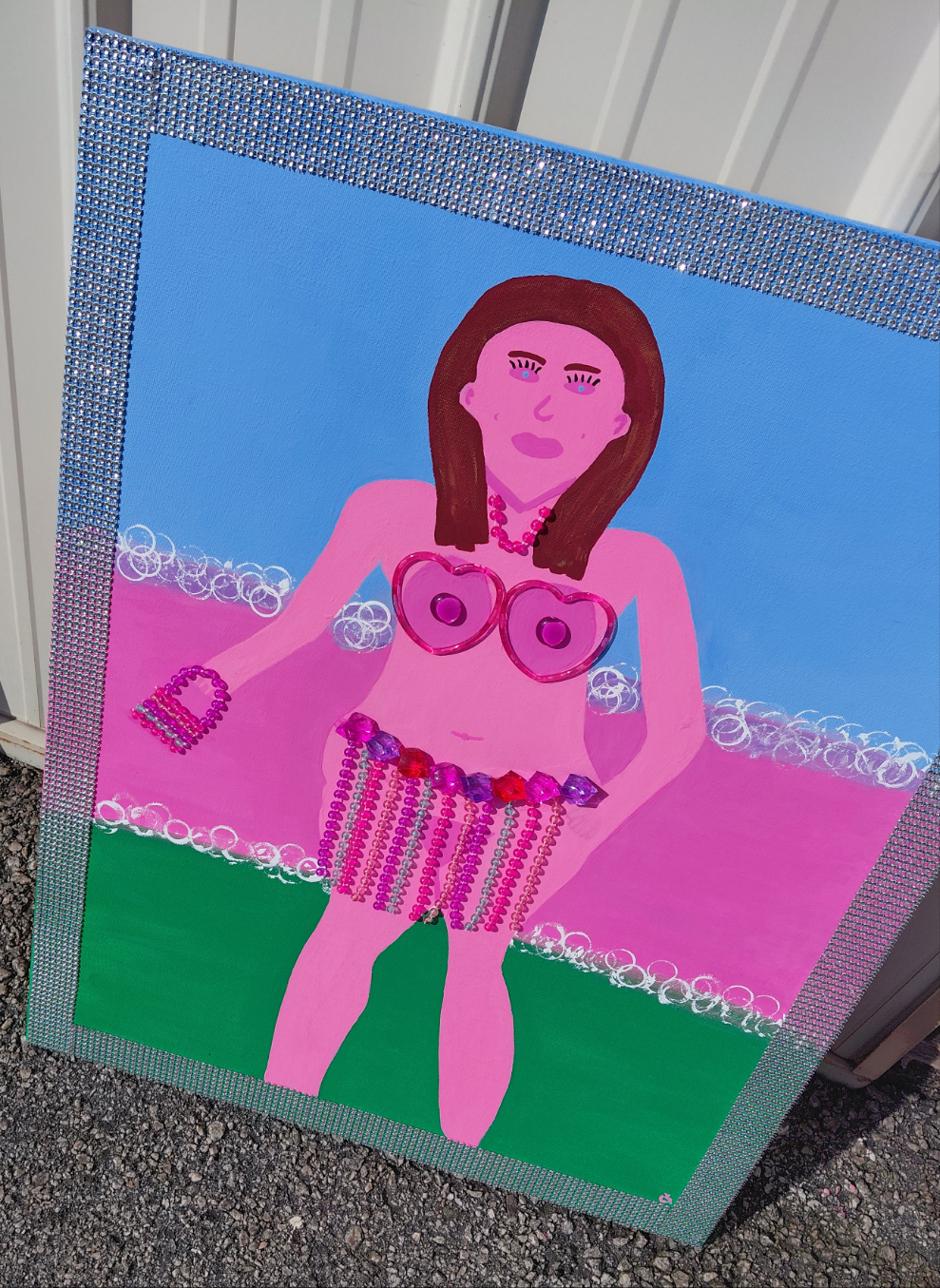 COCOMONEY ART 1 OF 1 blessed CUSTOM PIECE BY COCOMONEY painting on canvas