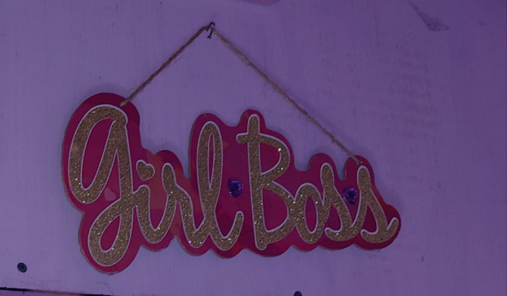 Girl boss pink room decor