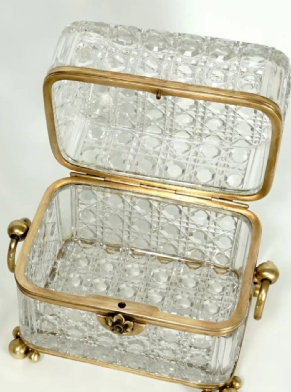 Cut Crystal Perfume Box, Casket