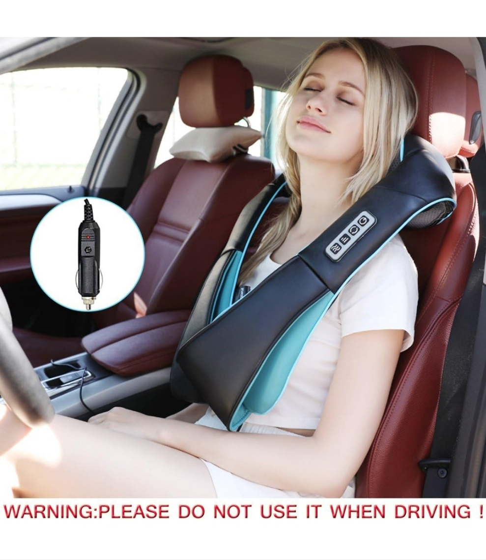 Shiatsu Back Shoulder and Neck Massager with Heat, Electric Deep Tissue 4D Kneading Massage, Best Gifts for Women Men Mom Dad, Fathers Day, Mothers Day, Christmas Gifts