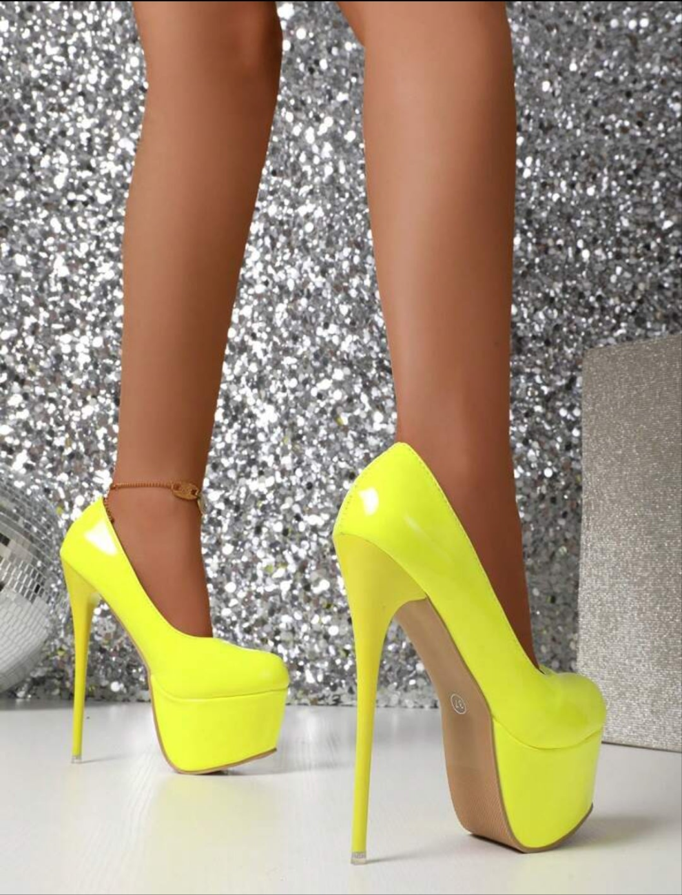 17CM Super High Heel Waterproof Platform Thick Sole Premium Quality Women Shoes, Thin Heel, All Season