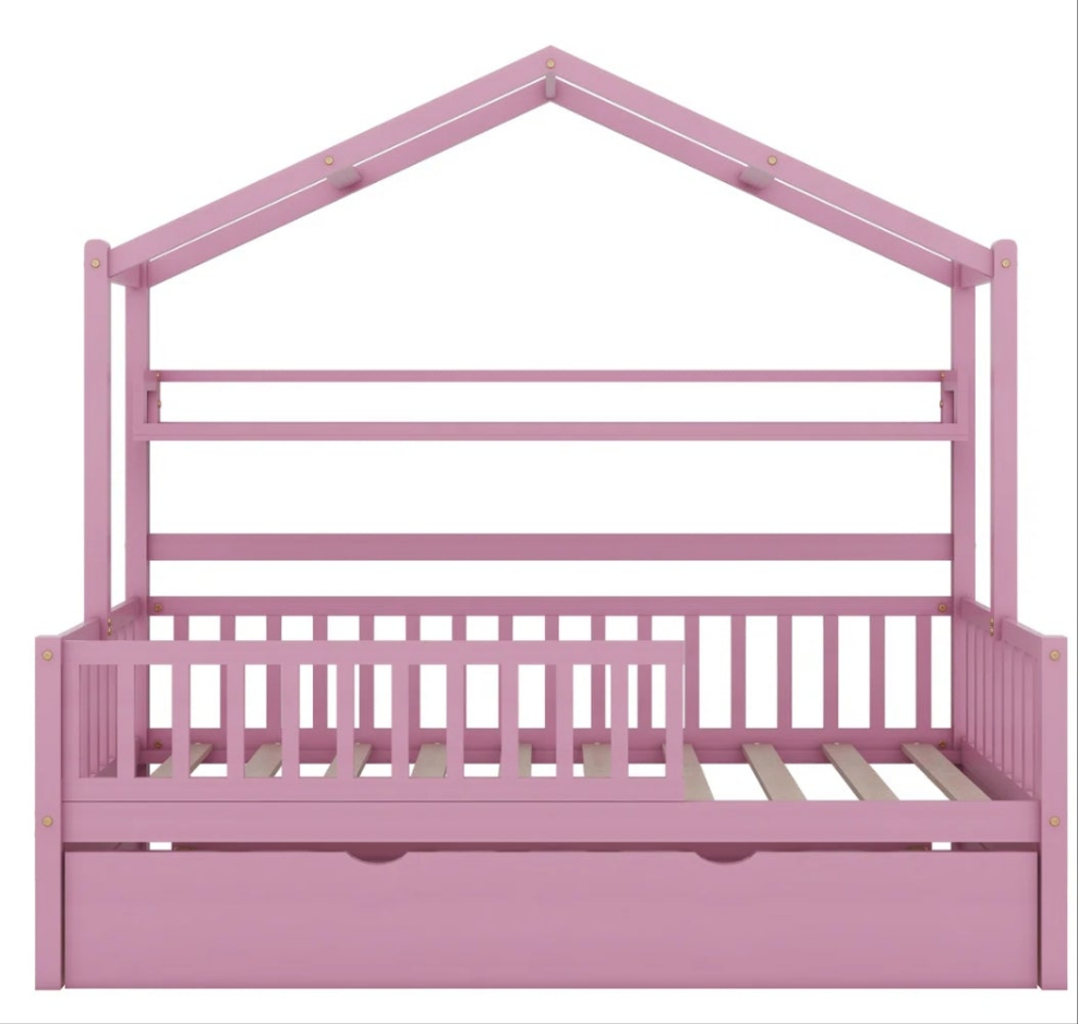 Pink Twin House Daybed with Trundle Pink or White cute π