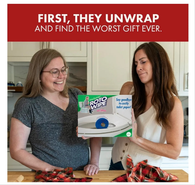 Prank Pack Roto Wipe Prank Gift Box - Hilarious Empty Gag Gift Box, Prank-O, Perfect for Pranksters & Comedy Lovers, Funny Prank Gift Boxes, Satirical Gag Box - As Seen on ABC's Shark Tank, USA Made