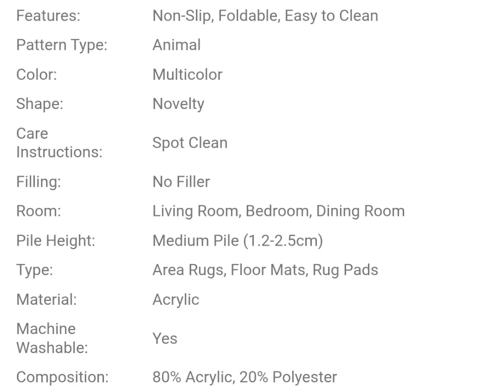 1pc Modern Home Decor Cartoon Imitation Animal Leopard Print Texture Pattern Area Rug, Soft Carpet For Bedroom Bathroom Tapestry