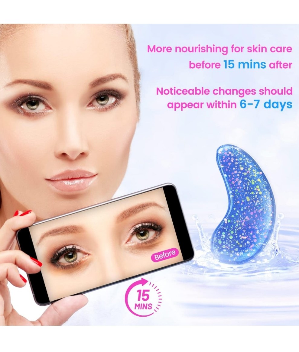 Under Eye Patches (24 Pairs) - Eye Gel Pads for Wrinkles, Puffy Eyes, Dark Circles, Eye Bags, Natural Collagen Eye Gels Pads, Under Eye Mask Patches for Refreshing, Revitalizing