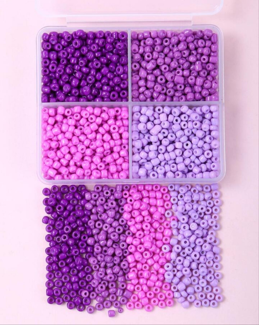4 colors 1 box 1500pcs 3mm seed beads for women DIY bracelet necklace jewelry making