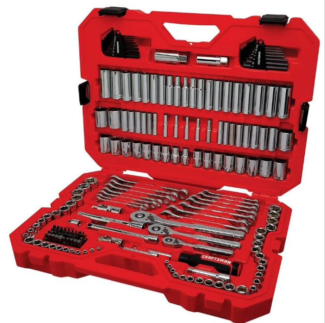 CRAFTSMAN Mechanics Tool Set, 1/4 and 3/8 Inch Drive, 189 Piec