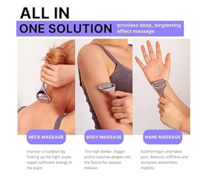 Acupuncture Massage Roller for Neck/Head/Hand Pain Relief and Muscle Relaxation