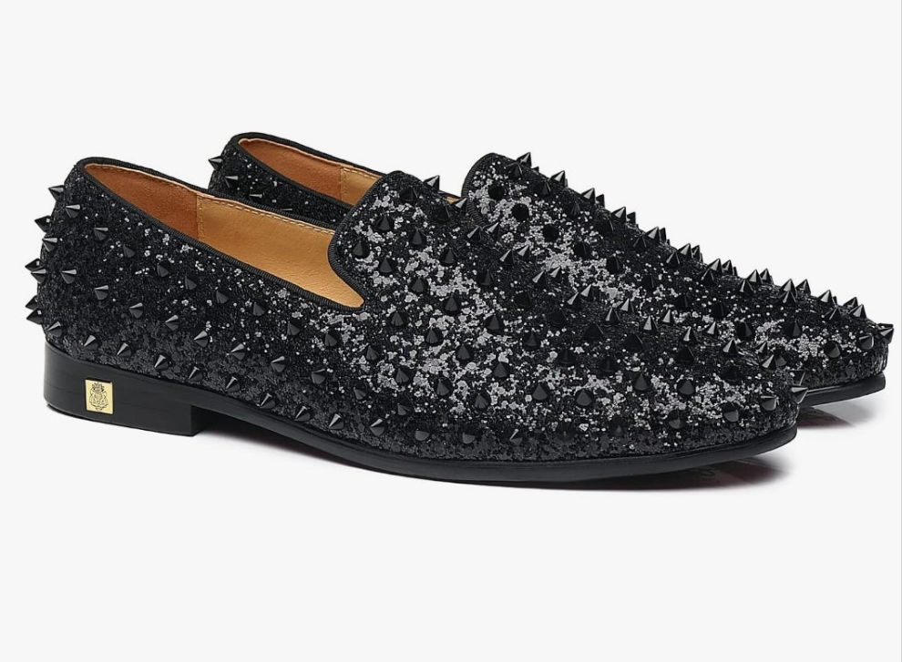 Men's Studded Loafers Spikes Rivets Luxury Dress Wedding Party Prom Shoes
