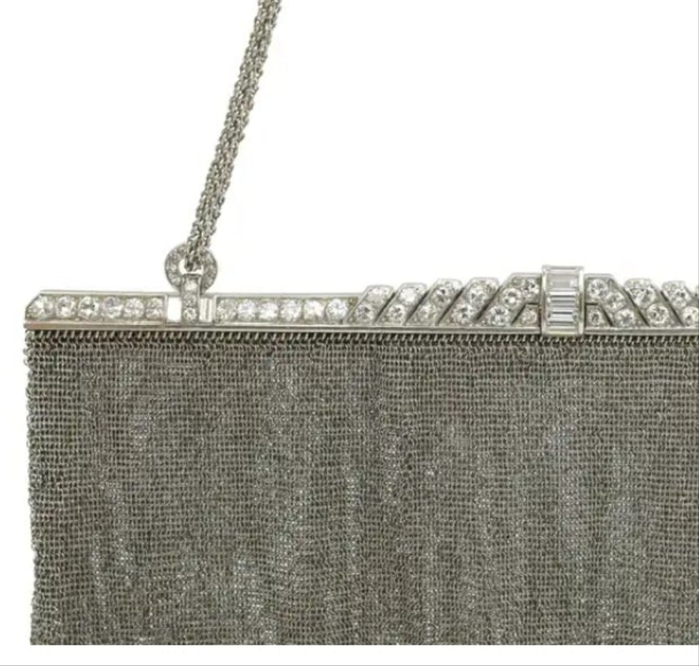 Platinum and Diamond Evening Purse 334 grams of platinum