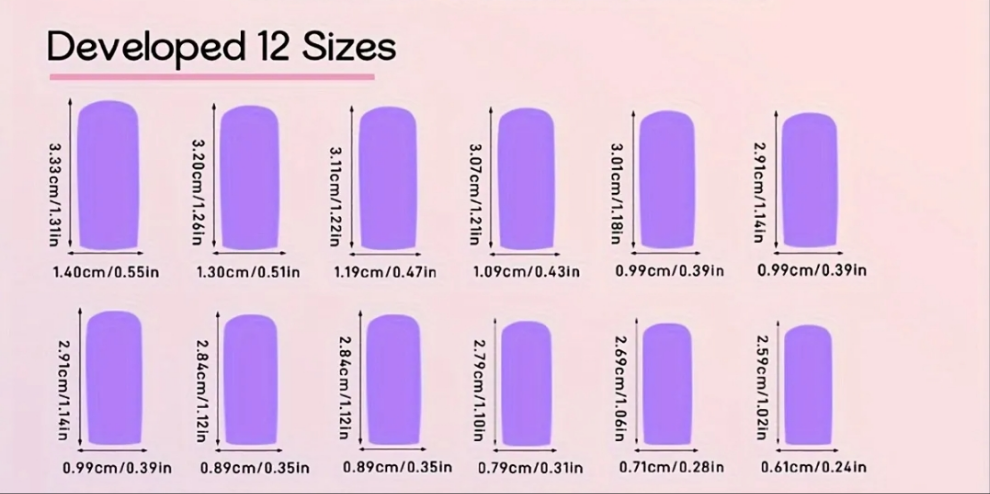 24 pcs acrylic Cocomoney nails with glue and nail accessories