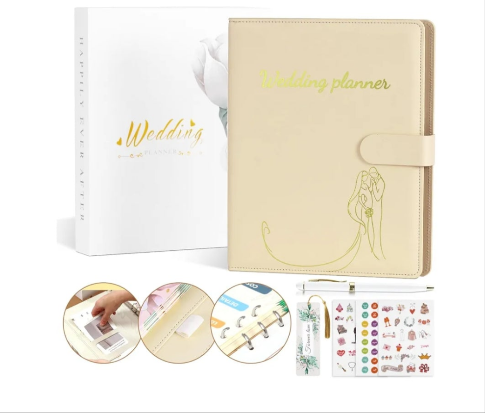 Wedding Planner Book and Organizer for Bride, Wedding Planning Book and Organizer Binder, Engagement Gift for Bride