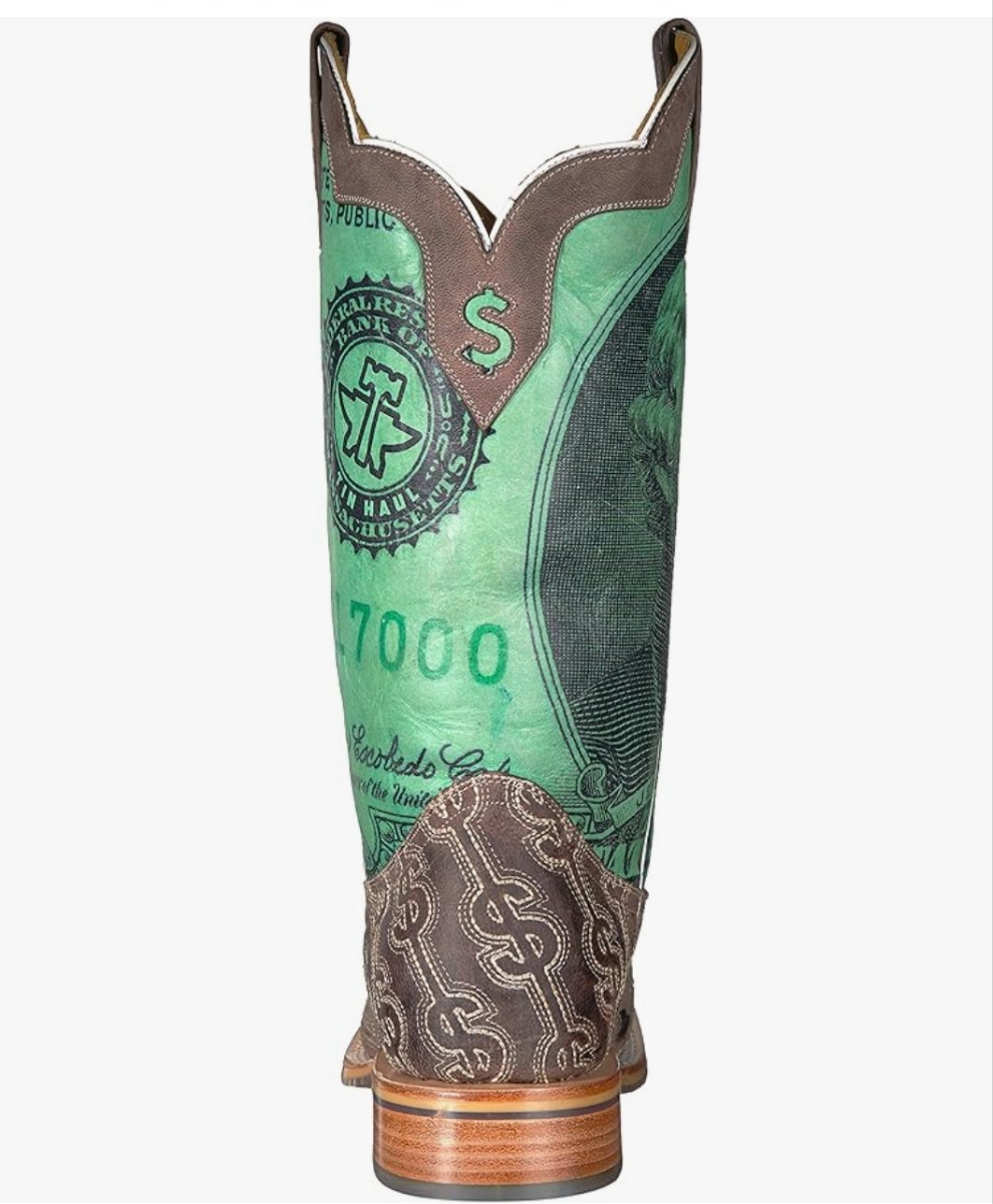 Men's Duece Western Boot Money print fashion