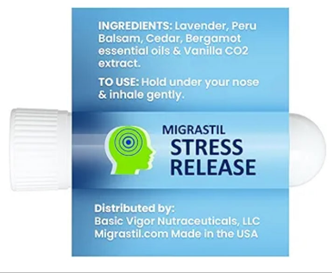 Stress Release Inhaler 2-Pack, Calm Aromatherapy Formula, Natural Stress Relief. Made in The USA.