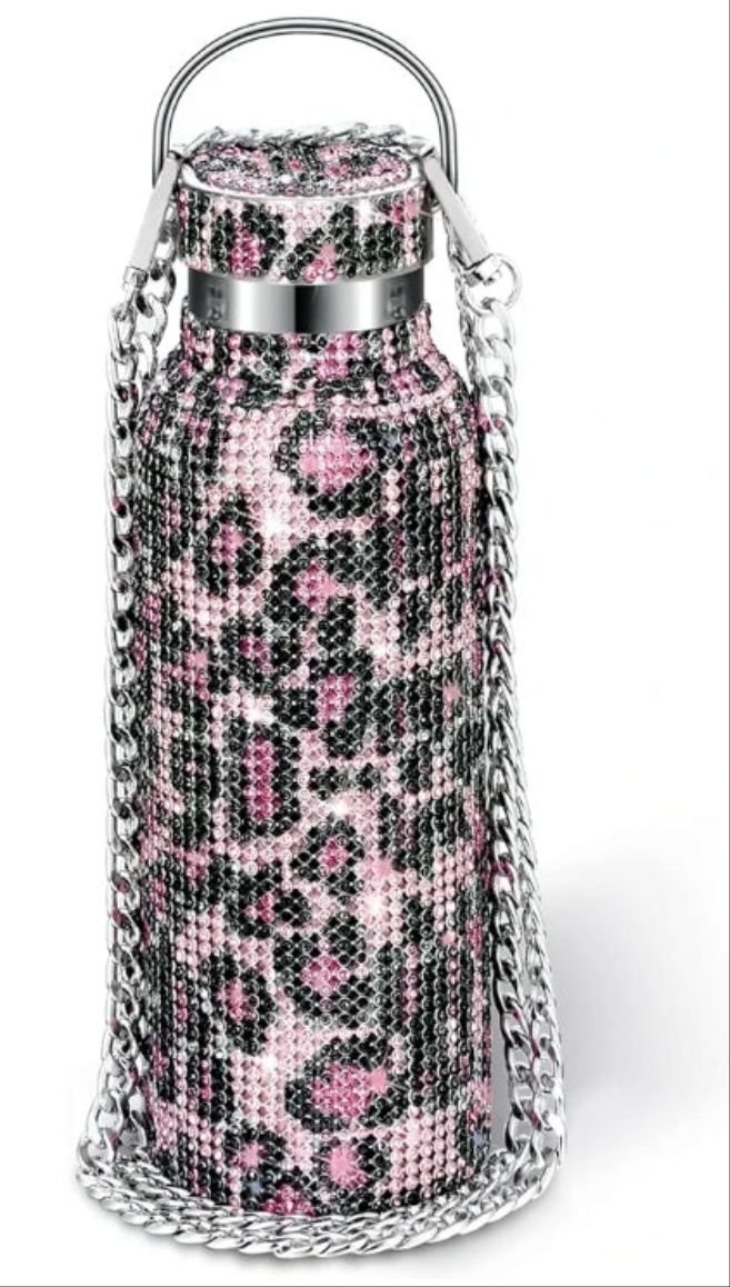 Gemstone drink bottle water tea coffee etc AB diamond