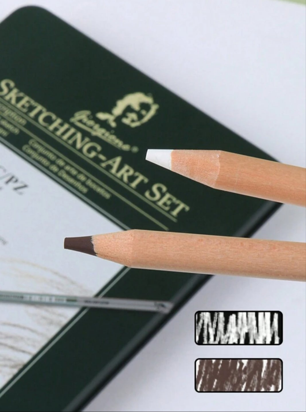 Art Supplies Set - A 10/12/19/27-Piece Sketching Pencil Set, Complete With A Portable Metal Box And Drawing Pencils, Perfect As An Essential Item And Gift For Art Students And Amateurs. Wood