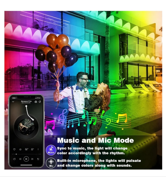 150FT Permanent Outdoor Lights,RGB Eaves Lights with App Control Remote,DIY Scene Modes IP67 Waterproof Outdoor Under Eave Lighting