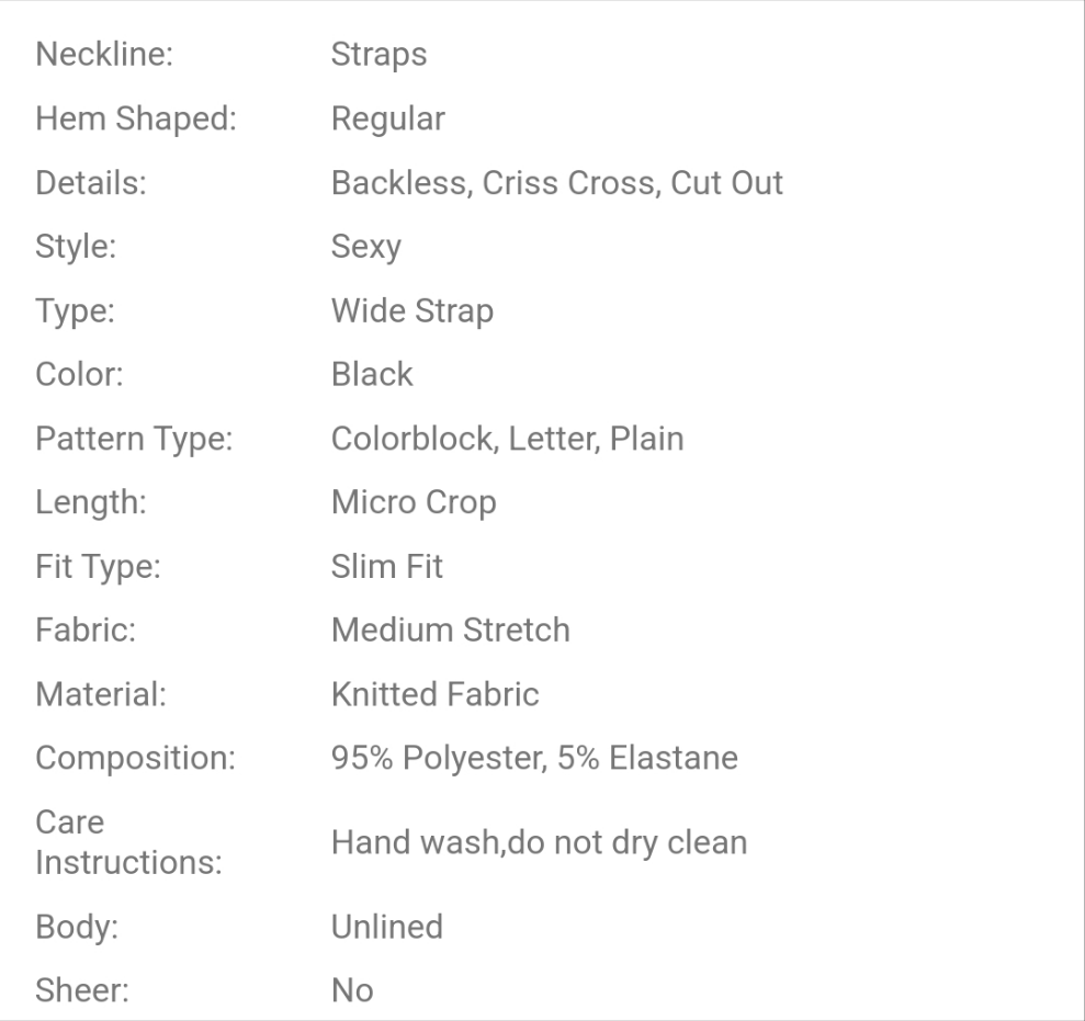 Plus Size Women Sexy Black Cutout Front Racerback Cropped Tank Top COCOMONEY,Suitable For Street, Casual, Sexy, Daily Travel, Shopping, Dating, Cool,Comfortable To Wear,Easy To Match&Looks Slim,Accent Your Body,Flatter The Figure