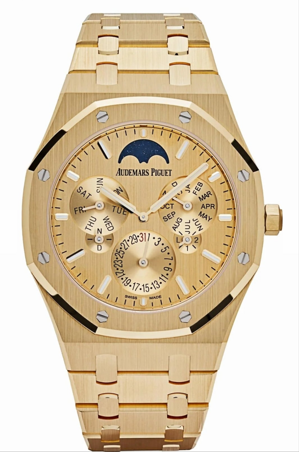 Audemars Piguet Royal Oak Perpetual Calendar Ultra-Thin 26586BA.OO.1240BA.99 Watch Yellow Gold Limited Edition